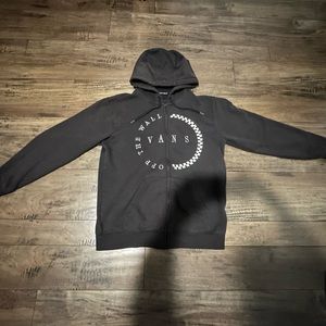 Faded black Vans zip-up